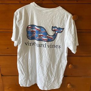 Vineyard Vines White Patriotic T-shirt - Medium